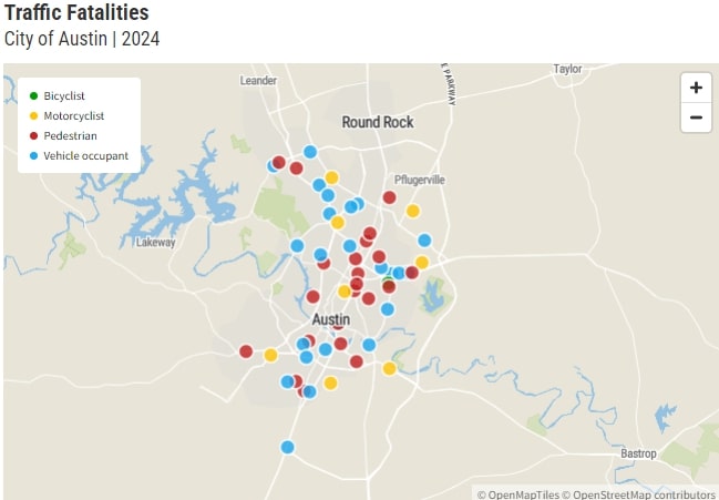 austin texas car crash statistics